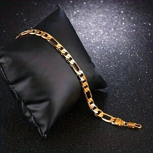 Gold Plated Figaro Bracelet